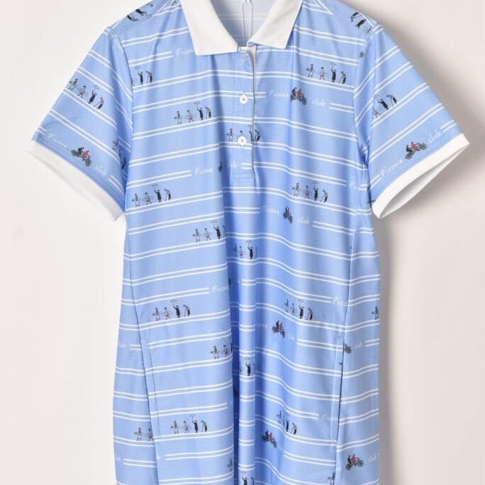 ピッコーネ クラブ PICONE CLUB ゴルフ 2026春夏新作 レディース チュニック丈半袖ポロシャツ 服 ゴルフウェア
