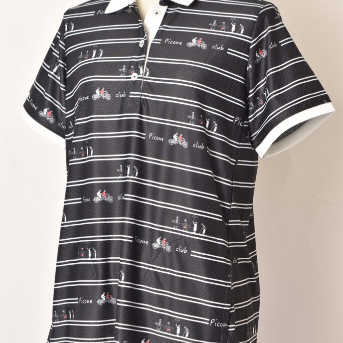 ピッコーネ クラブ PICONE CLUB ゴルフ 2026春夏新作 レディース チュニック丈半袖ポロシャツ 服 ゴルフウェア